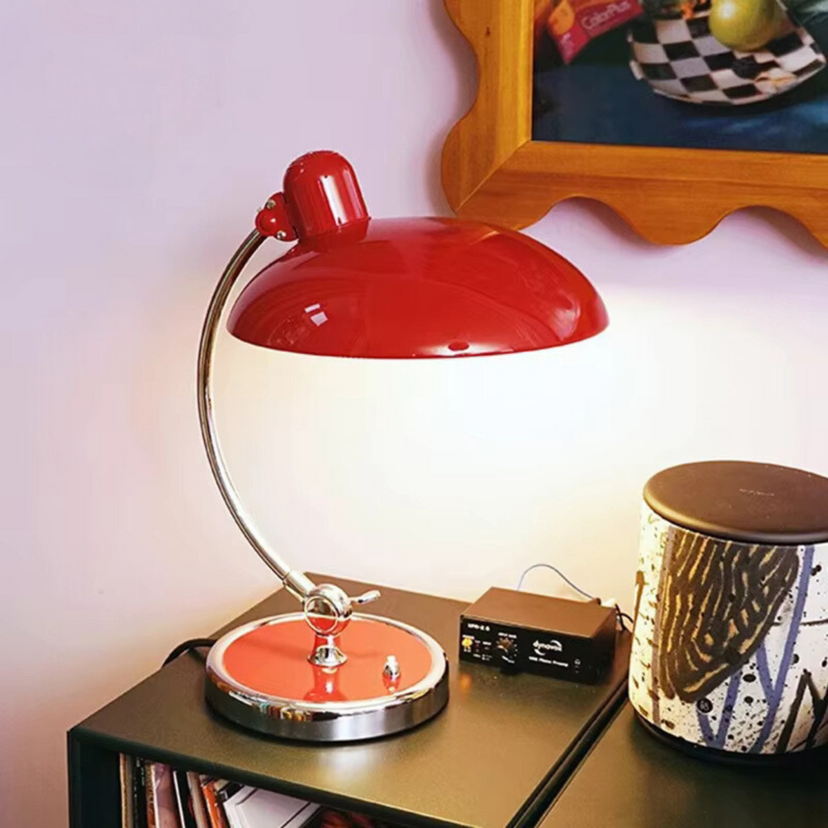 Metalen Tafellamp met Koepelkap Instelbare Lichtkleur Dimbaar voor Bureau Leeshoek Slaapkamer Werkplek | Sulvida