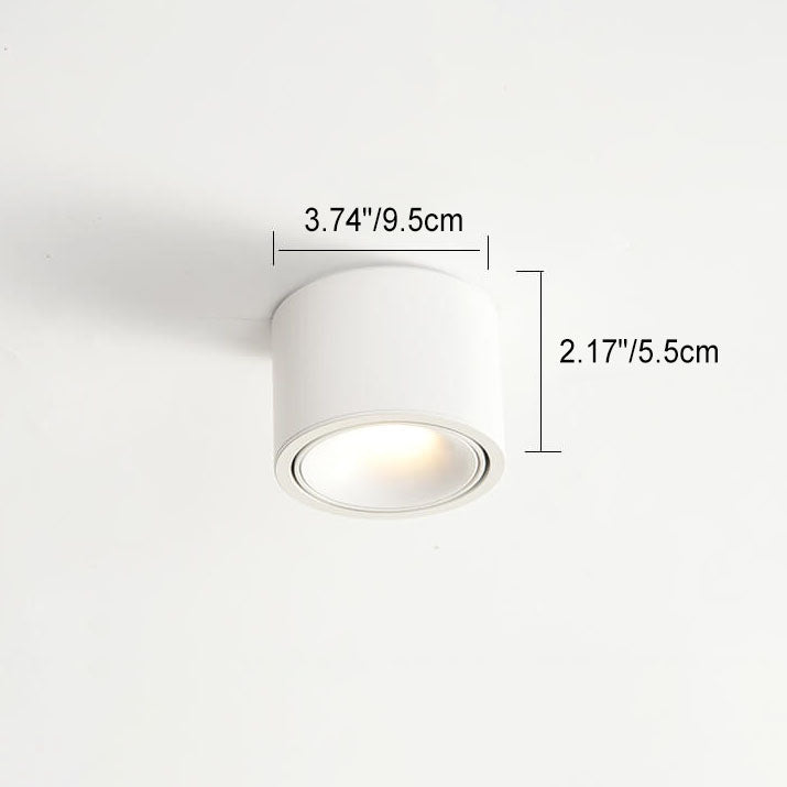 Instelbare plafondspot aluminium rond LED inbouwlamp woonkamer wit zwart wandspot modern plafondverlichting | Sulvida