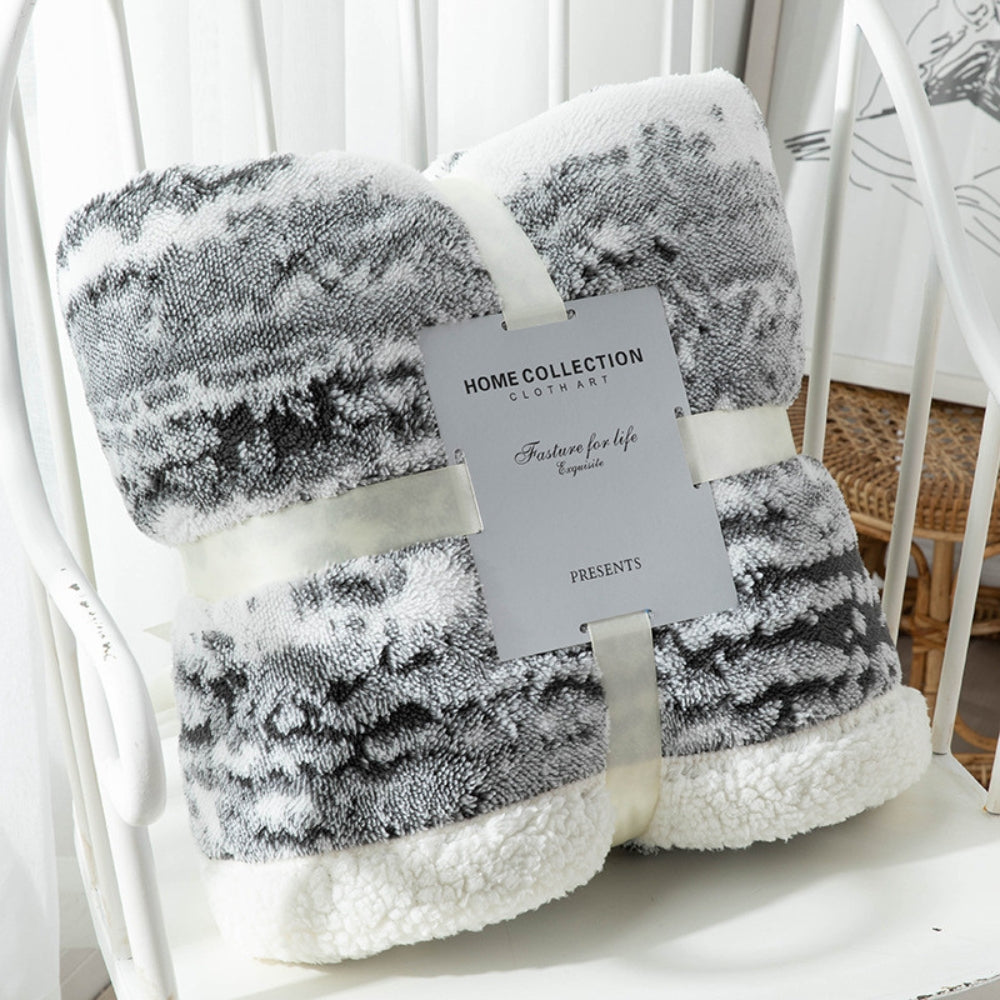 Dubbelzijdige Woonplaid Fluweel en Sherpa - Zacht & Warm Dekkleed - Decoratief Textiel voor Bed en Bank | Sulvida