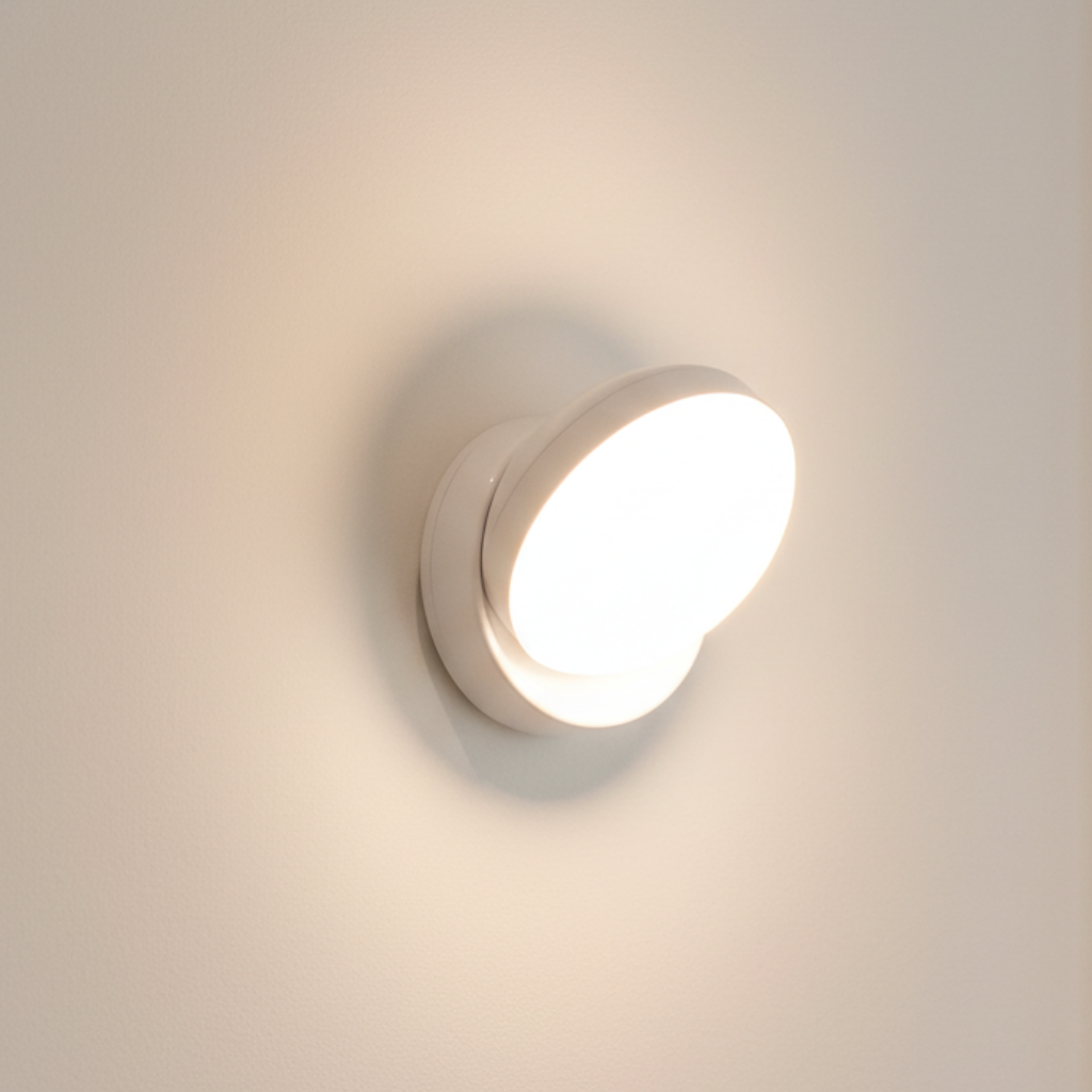 Draaibare LED Wandlamp met Bewegingssensor voor Gang Slaapkamer Keuken Acrylic 8x9cm Magnetisch Nachtlampje | Sulvida