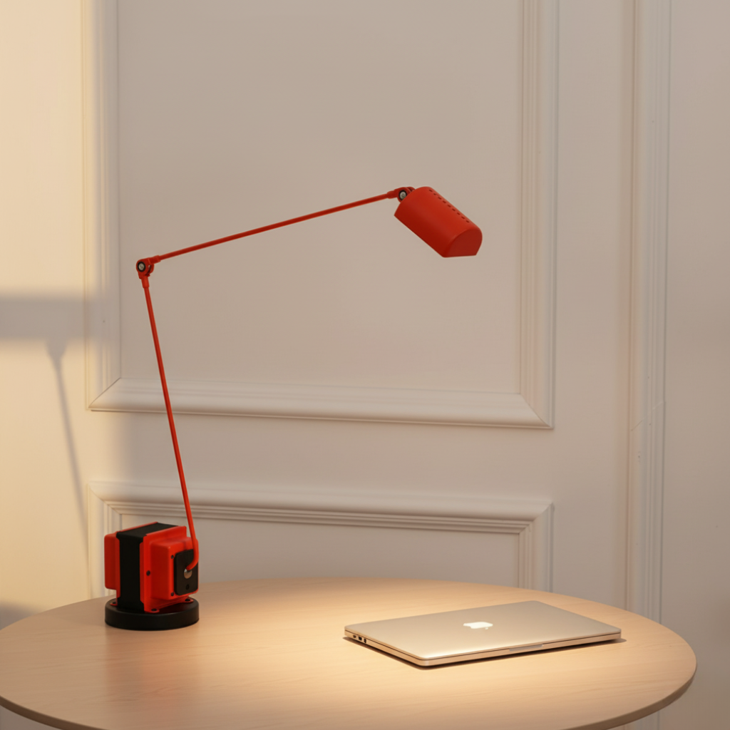 Verstelbare Bureaulamp Metaal met Geledarm Dimbaar LED Licht Zwart Wit Rood Werkverlichting Studeerkamer | Sulvida