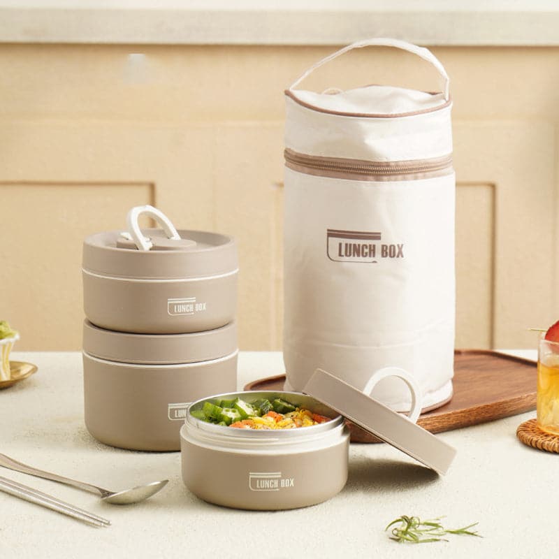 Thermos lunchbox RVS 420ml 620ml voor warme maaltijden onderweg geïsoleerd lekvrij lunchpot voedselcontainer | Sulvida