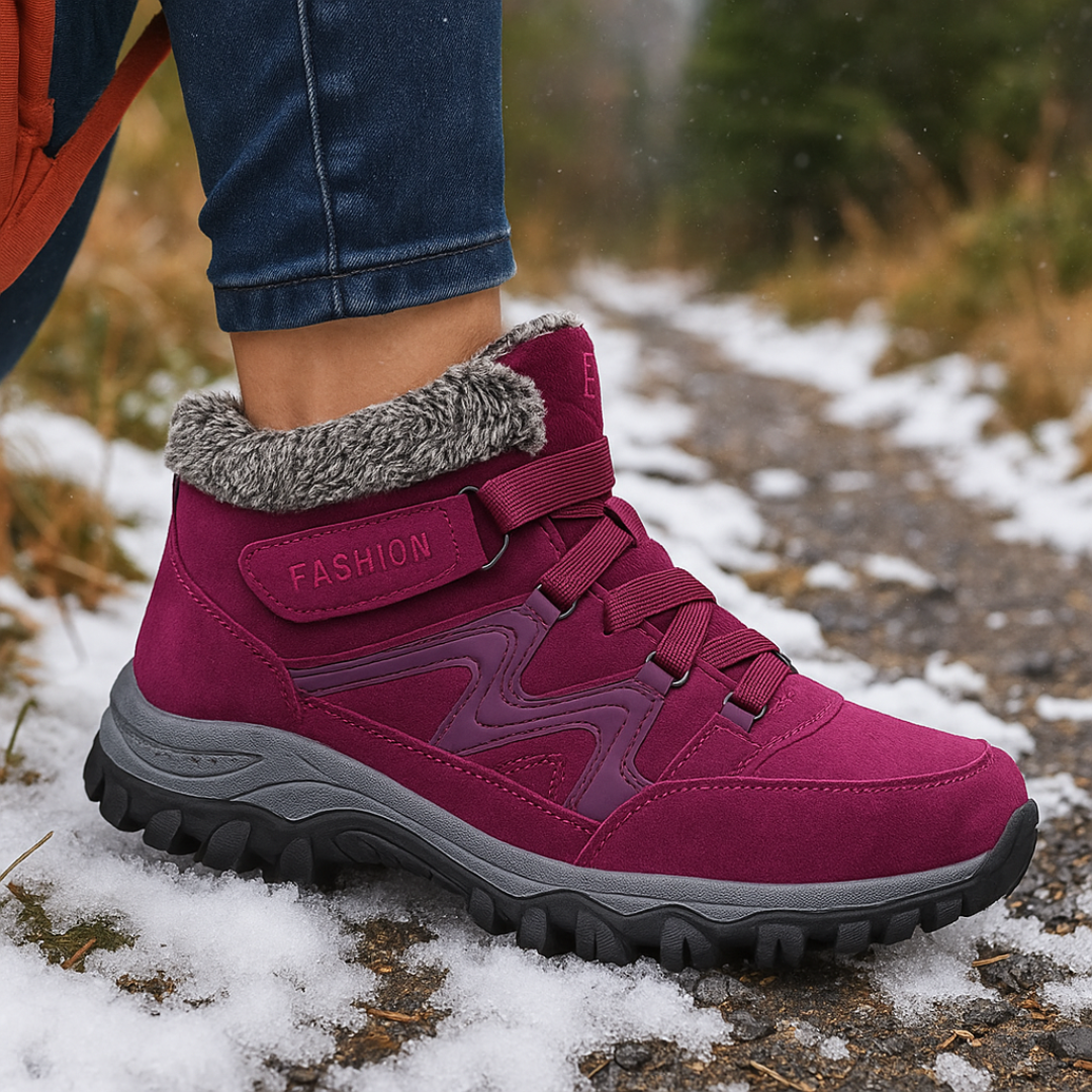Gevoerde Winterlaarzen Dames met Anti-Slip Zool Warm Comfort Sneeuwstiefel Waterdicht voor Koude Winterdagen | Sulvida