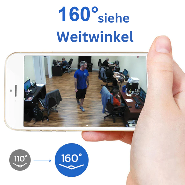 Full HD WiFi Bewakingscamera met Nachtzicht en Bediening op Afstand voor Thuis en Kantoor 120° Groothoek | Sulvida