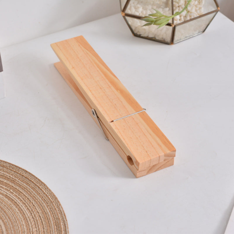Houten Knijper Handdoekhouder Wandmontage Badkamer Keuken Vintage Decoratief Rustiek Design 22 cm Landelijk | Sulvida