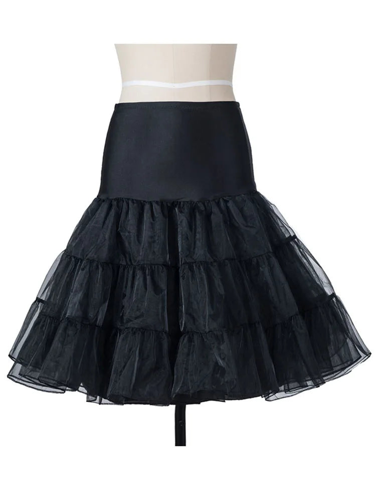 Gothic jurk met skeletten en rozen print zwart rood A-lijn feestjurk vintage stijl dames knie lang retro | Sulvida