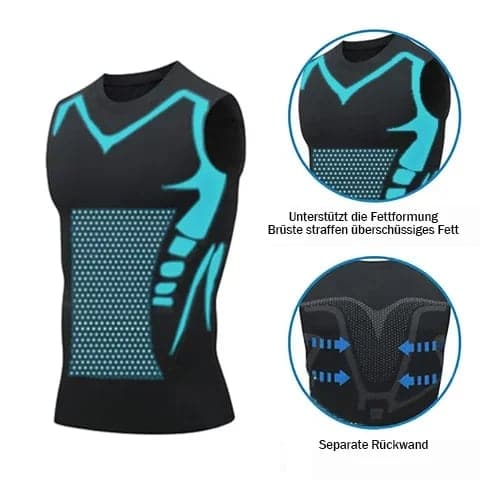 Compressie Vest Mouwloos – Lichaamsvormend Ionic Hemd voor Mannen | Sulvida