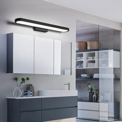 Gebogen Wandlamp Zwart Koffie Metaal Spiegelverlichting Badkamer Slaapkamer Modern Design LED Wandverlichting | Sulvida