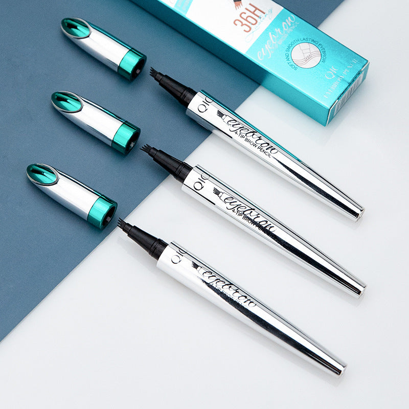 Wenkbrauwpotlood 3D Precisie Natuurlijke Haartjes Zwart Bruin Grijs Langdurig Make-up Uitwisbaar Tool | Sulvida