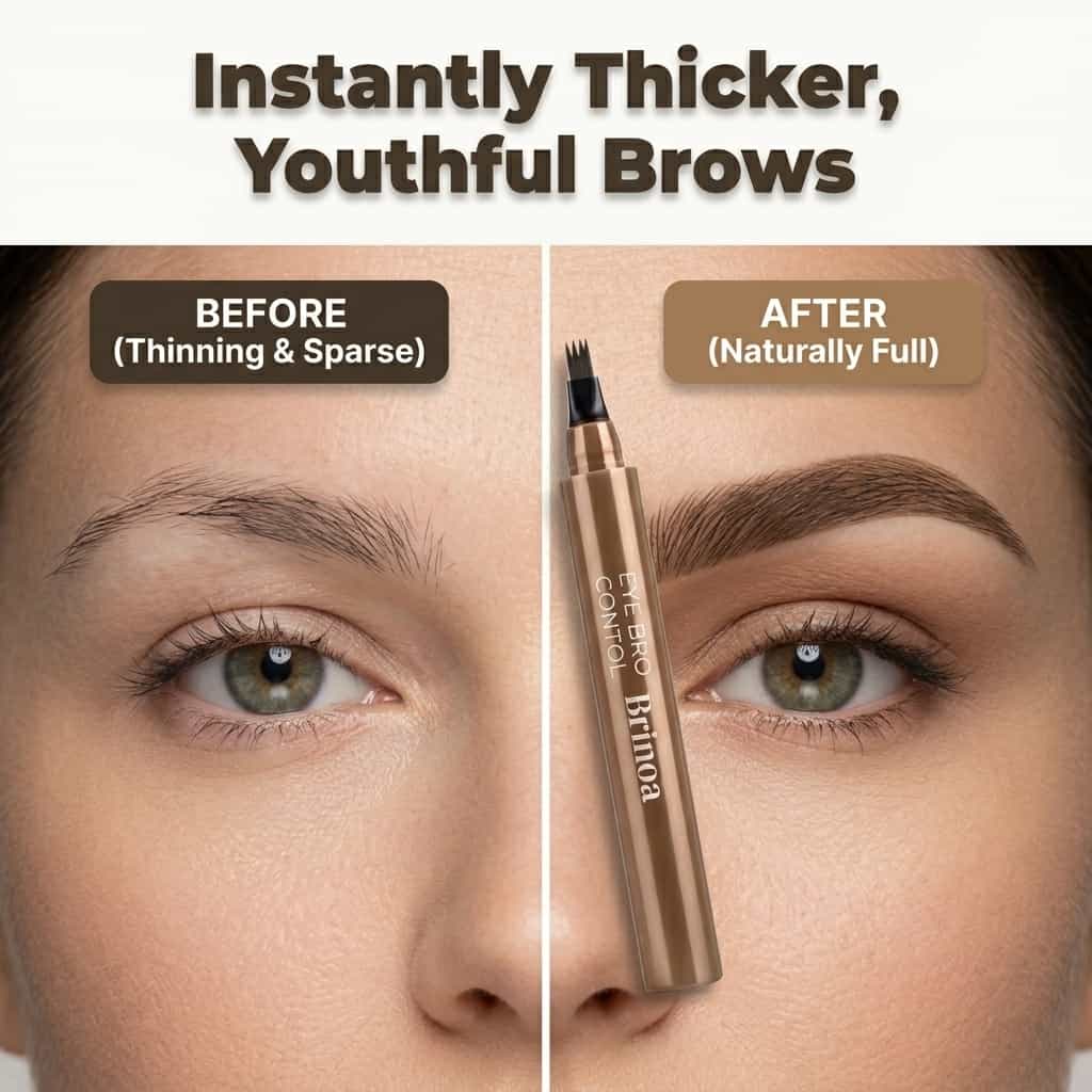 Crayon à sourcils de précision à pointe fine, résistant à l’eau, pour un maquillage naturel des sourcils | Sulvida