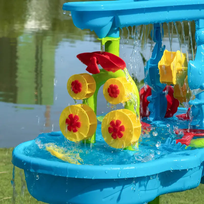 Kinder Zand Water Speeltafel met 15 Accessoires – Interactief Outdoor Speelstation voor Tuin en Strand | Sulvida