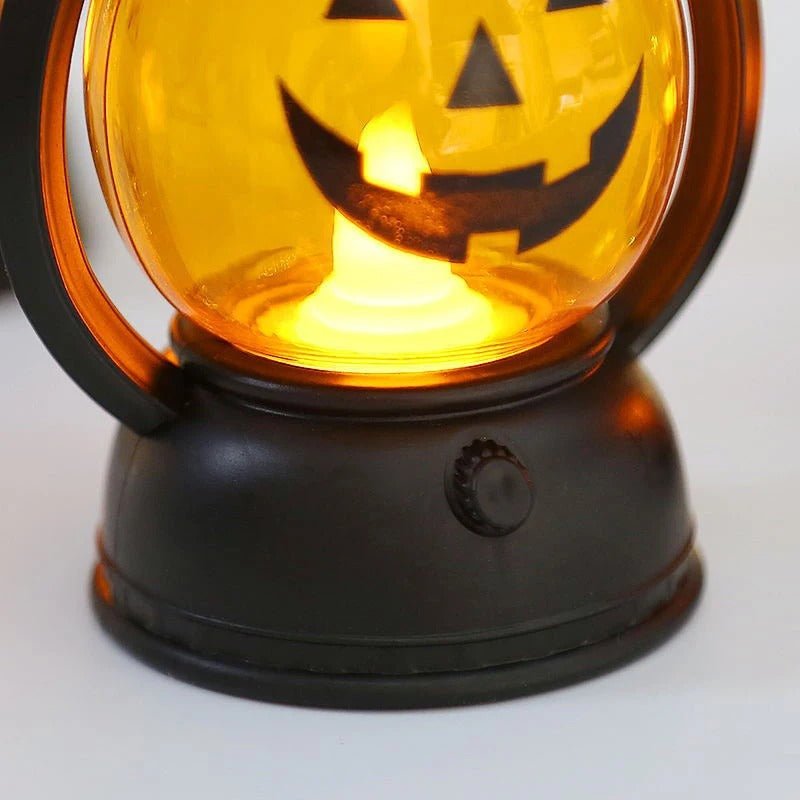 LED Pompoenlantaarns met Spookgezichten Halloween Decoratieve Verlichting Veilig op Batterij Sfeervol Sfeer | Sulvida