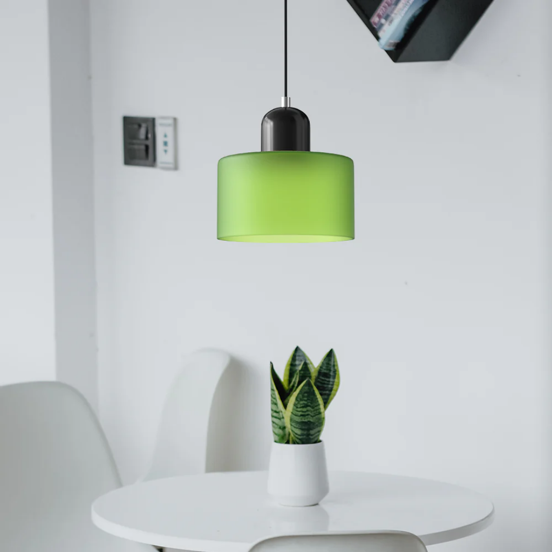 Glazen Hanglamp Tweekleurig Design Pendant Lamp voor Eetkamer Leeshoek Verstelbaar Stijlvol Lichtarmatuur | Sulvida