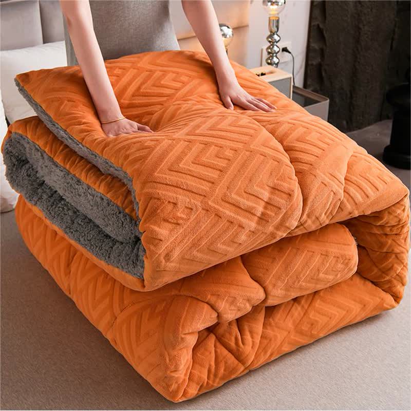 Sherpa Winterdeken met Vulling – Dikke Fleece Plaid Extra Warm en Zacht – Tweepersoonsbed Woonkamer – Knusse Sprei | Sulvida