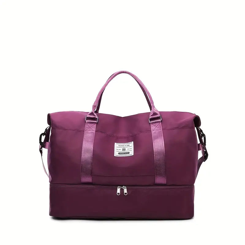 Reistas met Schouderriem Zwart Roze Paars Groen Lichtgroen Magenta Donkergroen Weekendtas Handbagage | Sulvida