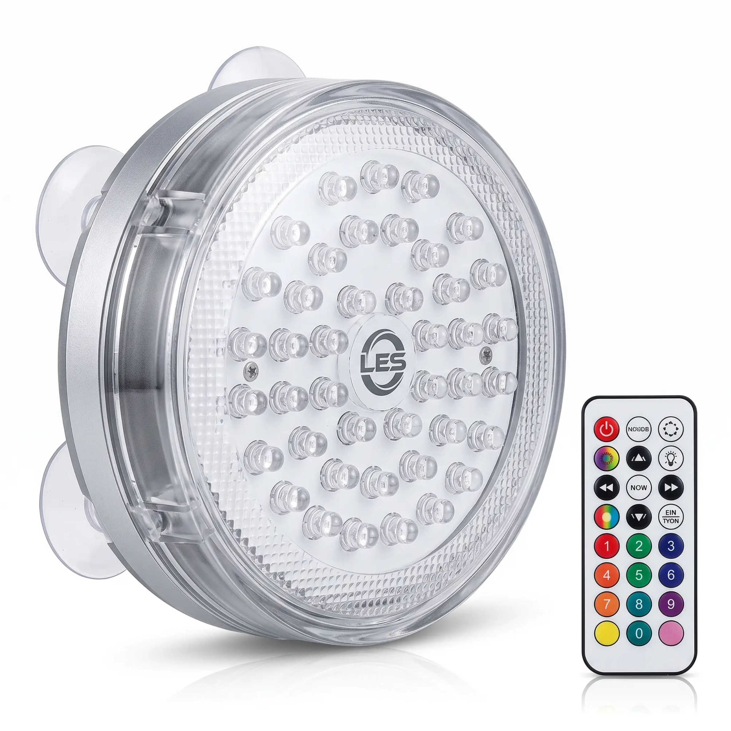 Oplaadbare Waterdichte LED-Lamp met Afstandsbediening en Magneetbevestiging voor Zwembad Aquarium Vijver Fontein | Sulvida