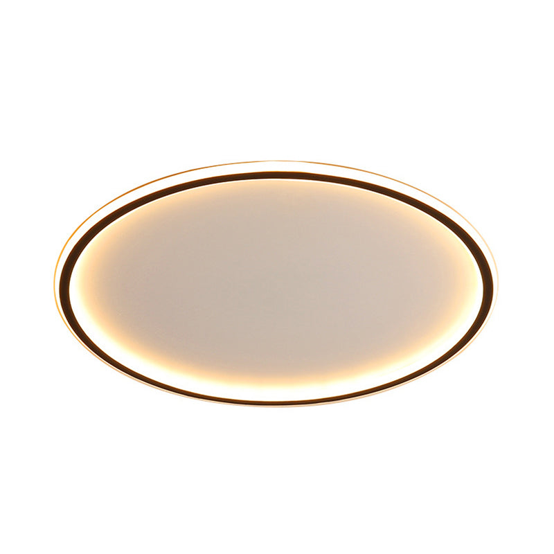 LED Plafondlamp Zwart Dimbaar met Afstandsbediening 40 50 60 cm Modern Aluminium Design Woonkamer Slaapkamer | Sulvida