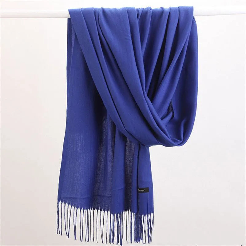Kasjmieren Sjaal Effen Warm Winteraccessoire Dames Heren Zacht Luxe Herfst Winter Modieus Stijlvol Elegant | Sulvida