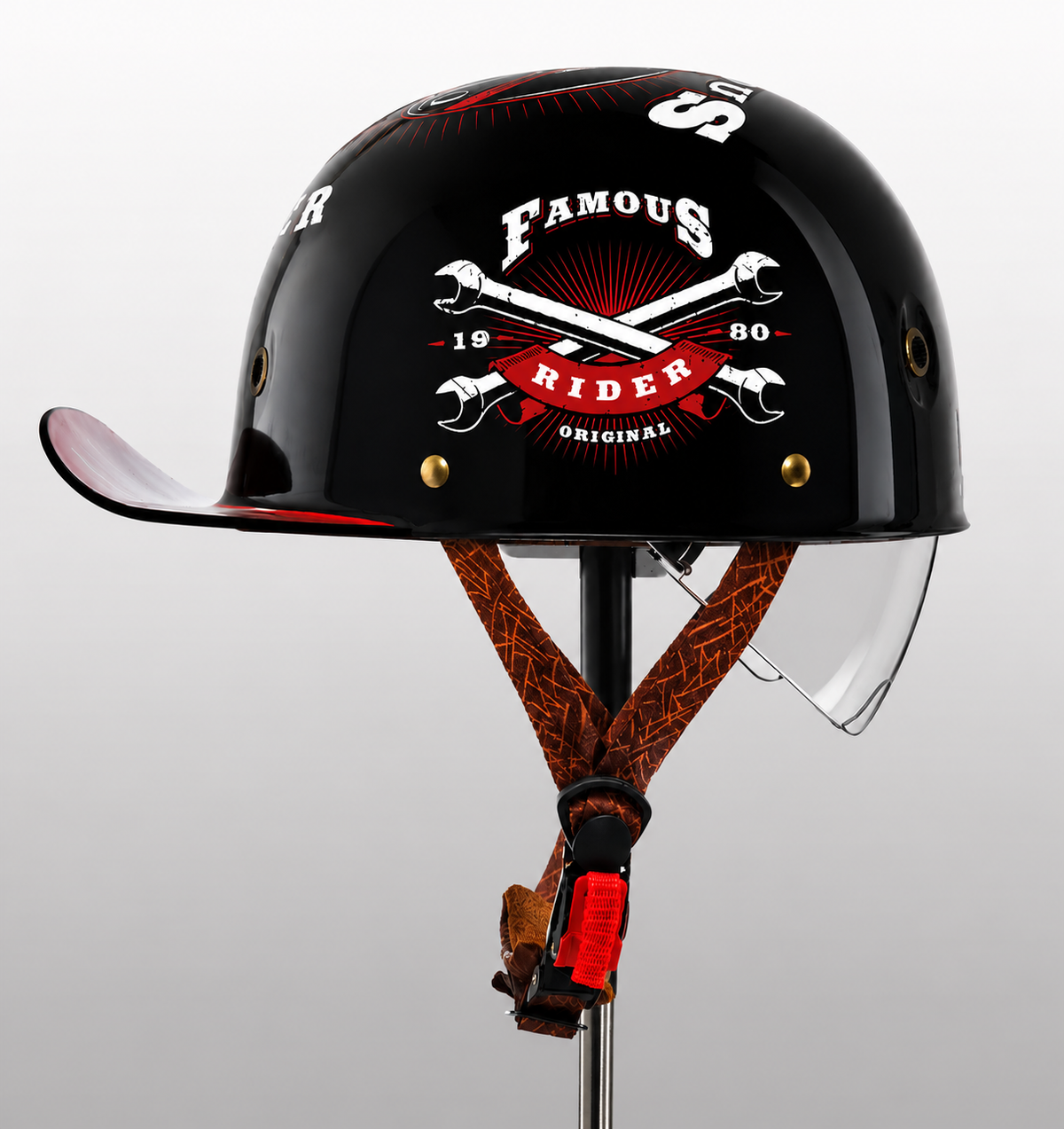 Motorhelm Half-Cap Baseballstijl ABS EPS Gecertificeerd Bescherming Dagelijks Gebruik Stadsritten Scooter Motor | Sulvida