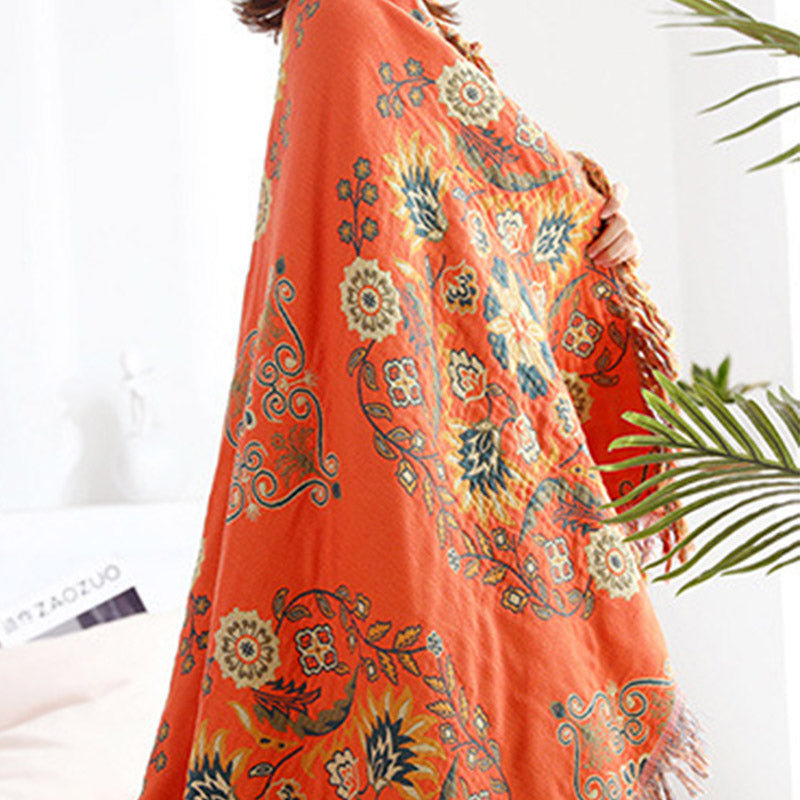 Omkeerbare Quilt met Bloemenpatroon Lichtgewicht Ademend Dekbed Dubbelzijdig Multifunctioneel 150x200 tot 230x250cm voor Alle Seizoenen | Sulvida