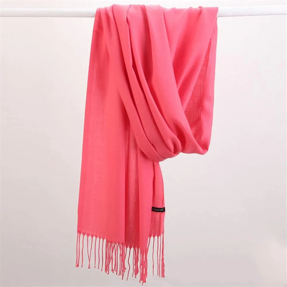 Kasjmieren Sjaal Effen Warm Winteraccessoire Dames Heren Zacht Luxe Herfst Winter Modieus Stijlvol Elegant | Sulvida