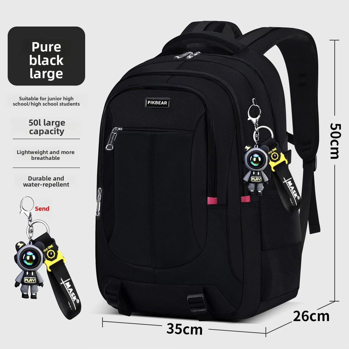 Sac à dos scolaire avec bretelles réglables et compartiment pour ordinateur portable – sac à dos ergonomique qui préserve le dos pour l’école | Sulvida