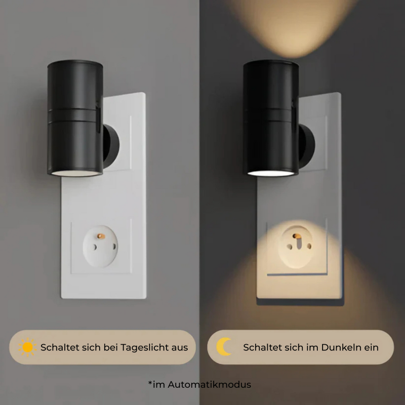 Dimbare Nachtlamp met Touch-Bediening Stekker LED voor Slaapkamer Hal Kinderkamer Nachtkastje Wandlamp met Lichtsensor Warm Wit Licht | Sulvida