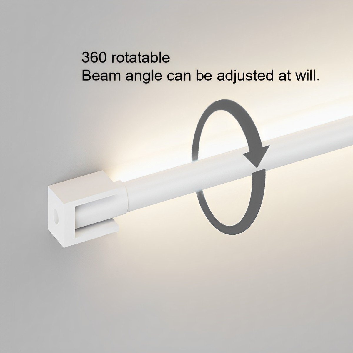 LED Wandlamp Verstelbaar 360° Zwart Wit Aluminium Strip Plug-in Modern Design Slaapkamer Eetkamer Woonkamer | Sulvida