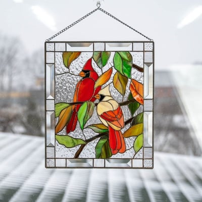Acryl Glas-in-lood Wanddecoratie met Zonlicht Effect – Kleurrijke Raam Sun Catcher voor Venster Decoratie | Sulvida