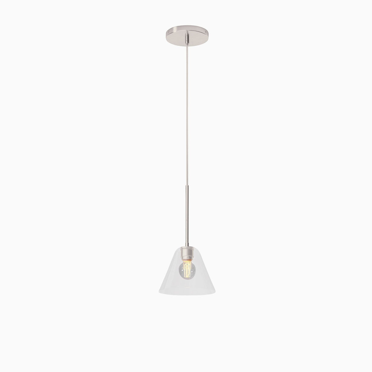 Glazen Hanglamp Kegelvorm voor Keuken Eetkamer Woonkamer Industriële Stijl Metalen Armatuur Designverlichting | Sulvida