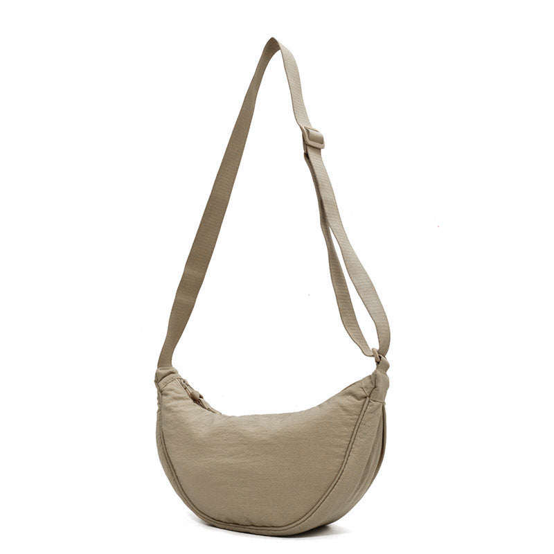 Halvemaanvormige Schoudertas Kunstleer Chic Design Dames Handtas Elegante Everyday Bag Vintage Stijl Mode | Sulvida