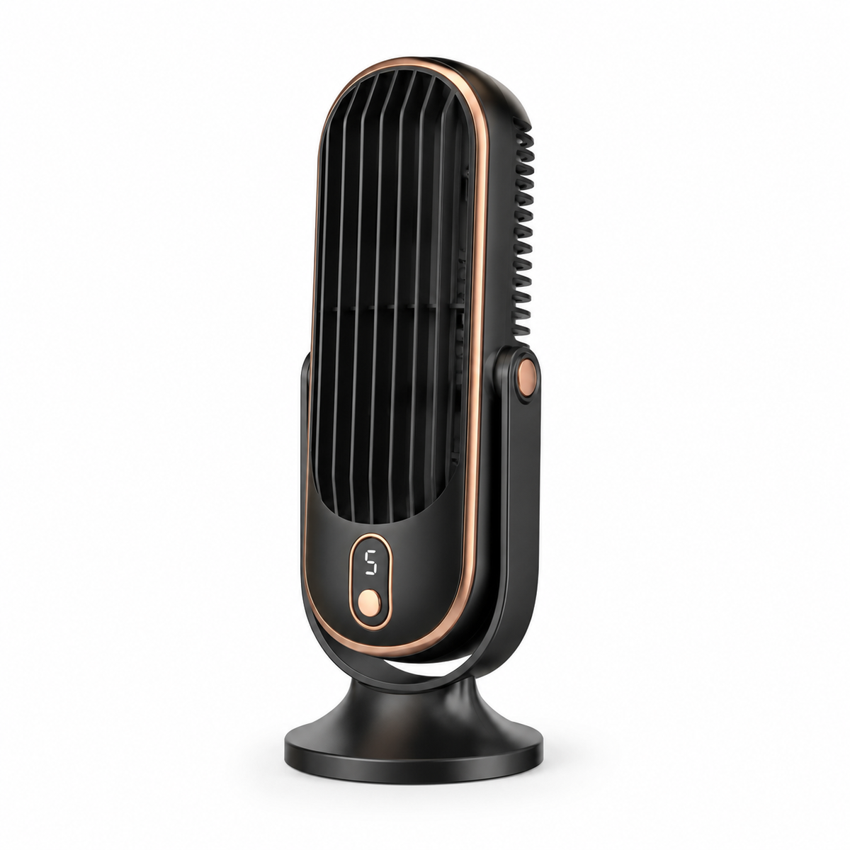 Torenventilator met dubbele motor en 720° rotatie | Compacte USB ventilator voor bureau en slaapkamer | Sulvida