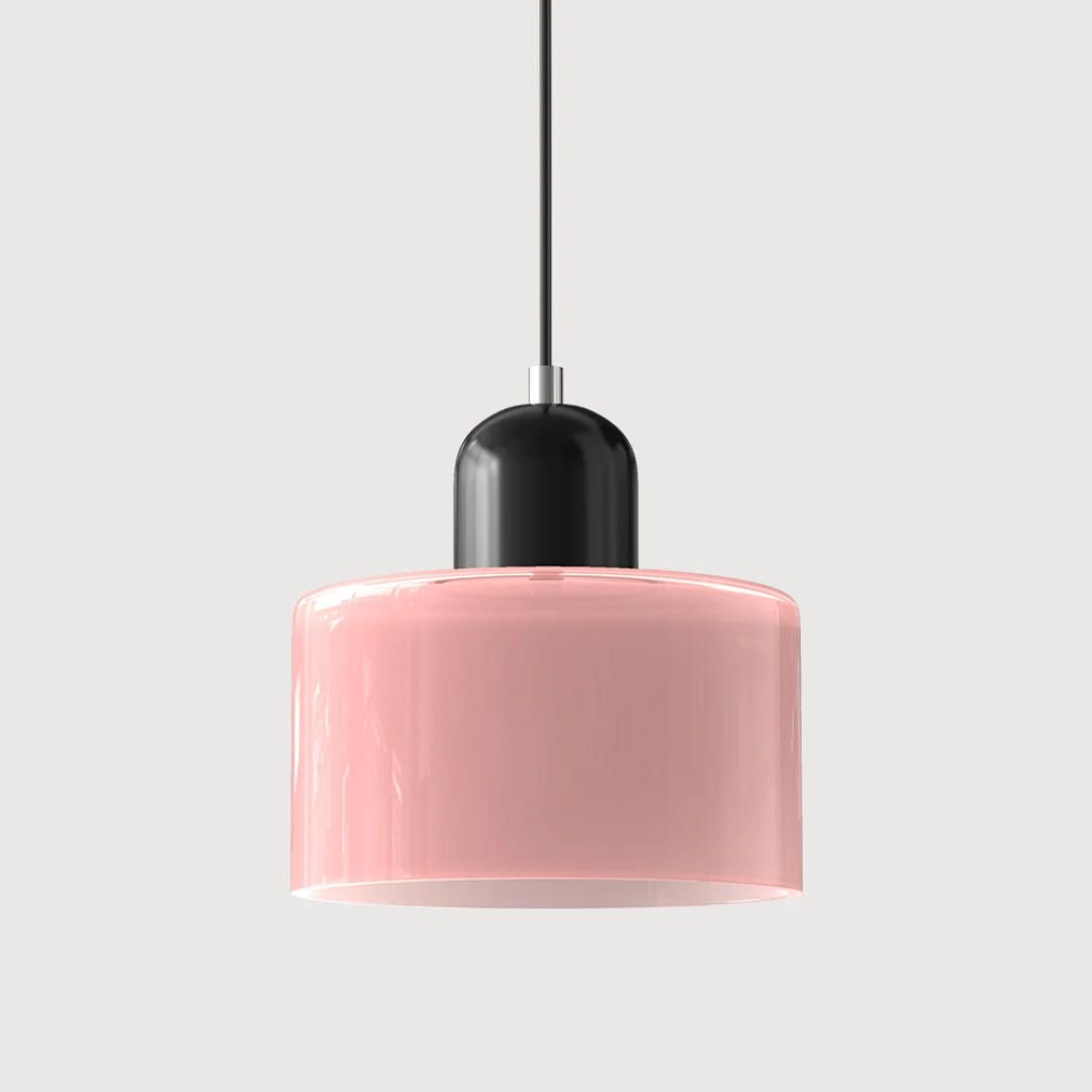 Glazen Hanglamp Tweekleurig Design Pendant Lamp voor Eetkamer Leeshoek Verstelbaar Stijlvol Lichtarmatuur | Sulvida