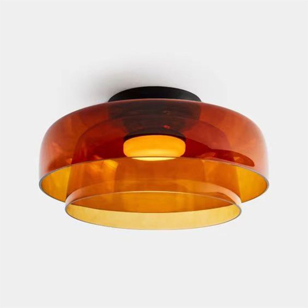 Glazen Plafondlamp Gelaagd Design Meerdere Formaten Warm Wit LED Licht Eetkamer Woonkamer Keuken Slaapkamer | Sulvida