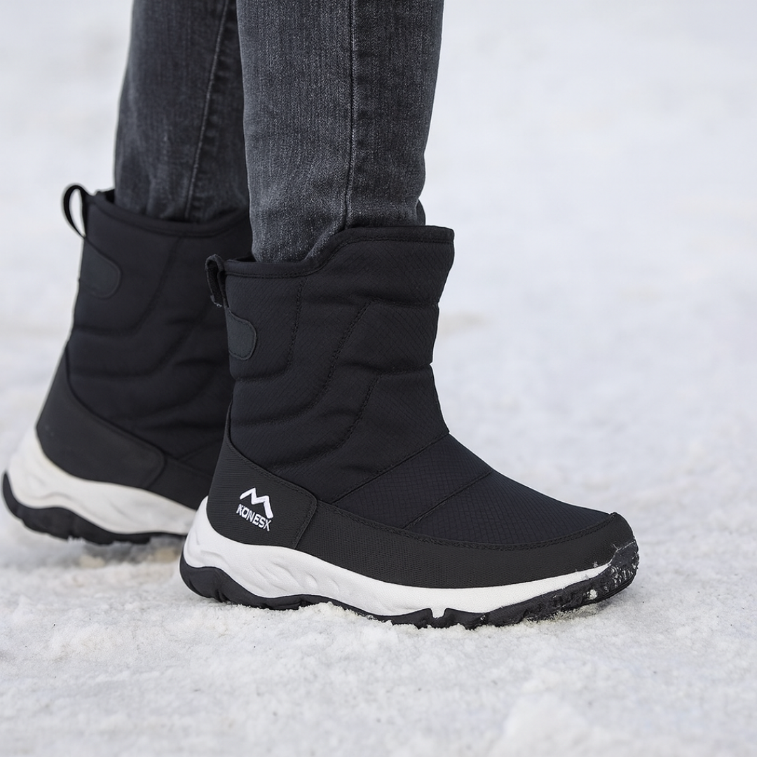 Waterdichte dames winterlaarzen met antislip zool warme voering sneeuw winterwandelen outdoor comfort | Sulvida