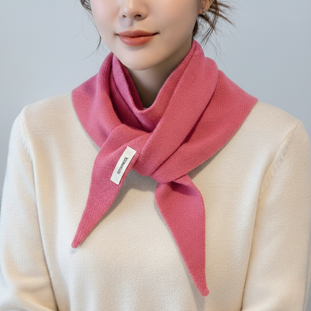 Gebreide Wolmix Driehoekige Sjaal Winteraccessoire Warm Halsdoek Stijlvol Herfst Cadeau Unisex Omslagdoek | Sulvida