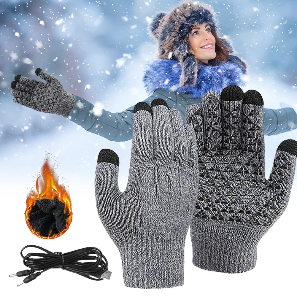 USB Verwarmde Handschoenen met Touchscreen voor Winter – Warme Fleecevoering Thermische Fietshandschoenen | Sulvida