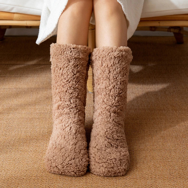 Warme Thermische Sokken voor Winter Kasjmier Hoge Buis Antislip Dikke Wollen Wintersokken Dames Comfort | Sulvida