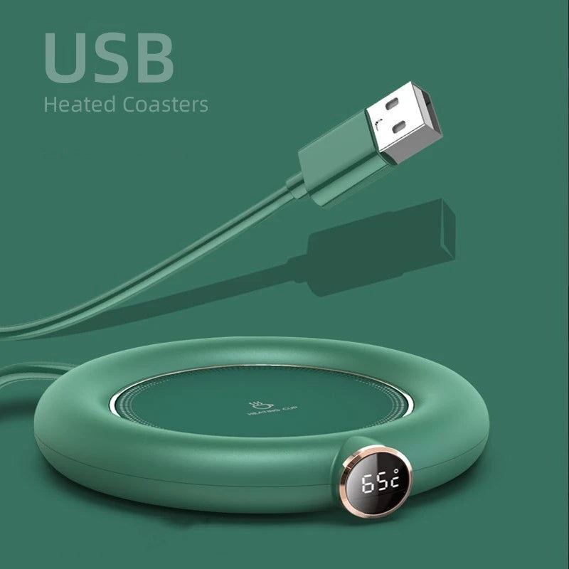 Digitale Beker Warmer met Temperatuurinstelling voor Koffie en Thee Bureau Kantoor Thuis Warmhoudplaat | Sulvida