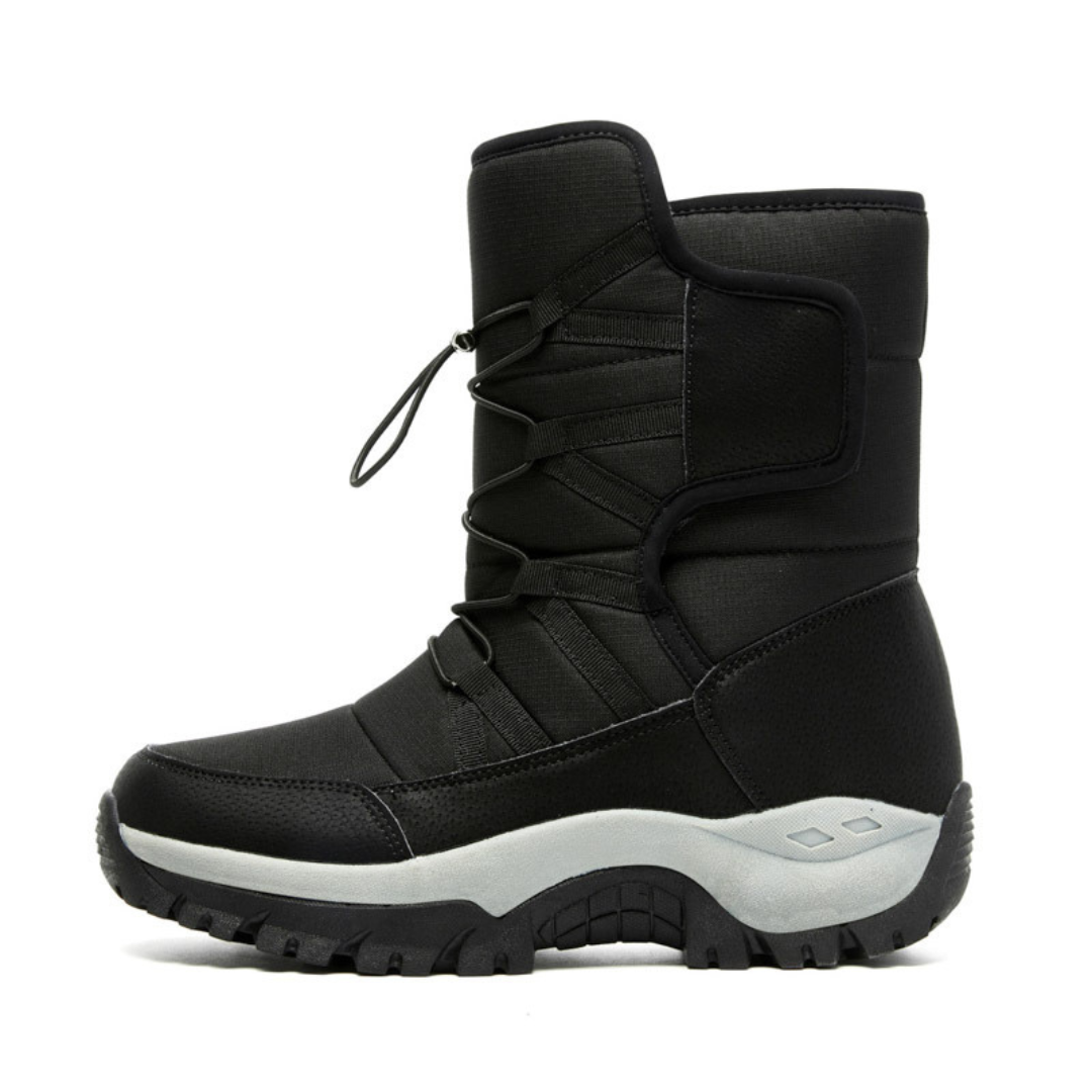 Dames Winterlaarzen Waterdicht Gevoerd Plateauzool Klittenband Warme Snowboots Antislip Comfort Dik Outdoor | Sulvida