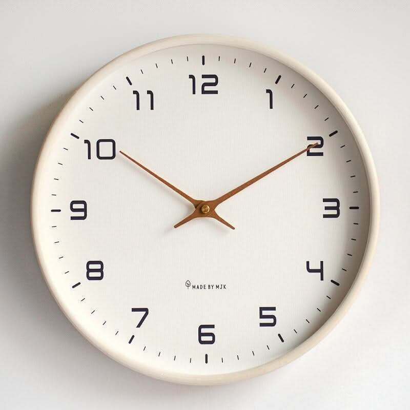Wandklok Hout Scandinavisch Design 25cm 30cm Minimalistisch Stille Uurwerk Woonkamer Keuken Interieur | Sulvida