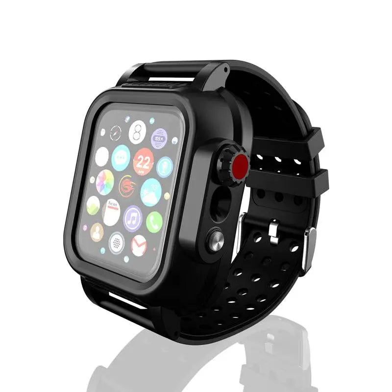 Bracelet de montre avec coque de protection pour Apple Watch Series 4 5 6 SE – Ensemble de protection assorti 44mm 42mm, accessoire | Sulvida
