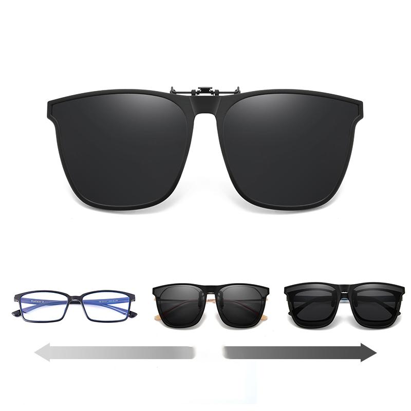 Gepolariseerde Clip-on Zonnebril Opklapbaar Titanium Montuur UV400 Bescherming voor Brildragers Herenmode Damesmode Autorijden Vissen | Sulvida