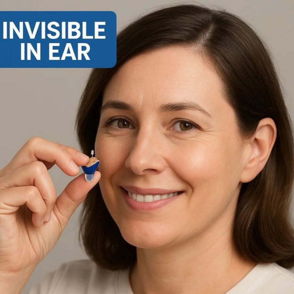 Ensemble de mini-appareils auditifs invisibles rechargeables pour seniors, usage quotidien, son clair, confortables et discrets | Sulvida