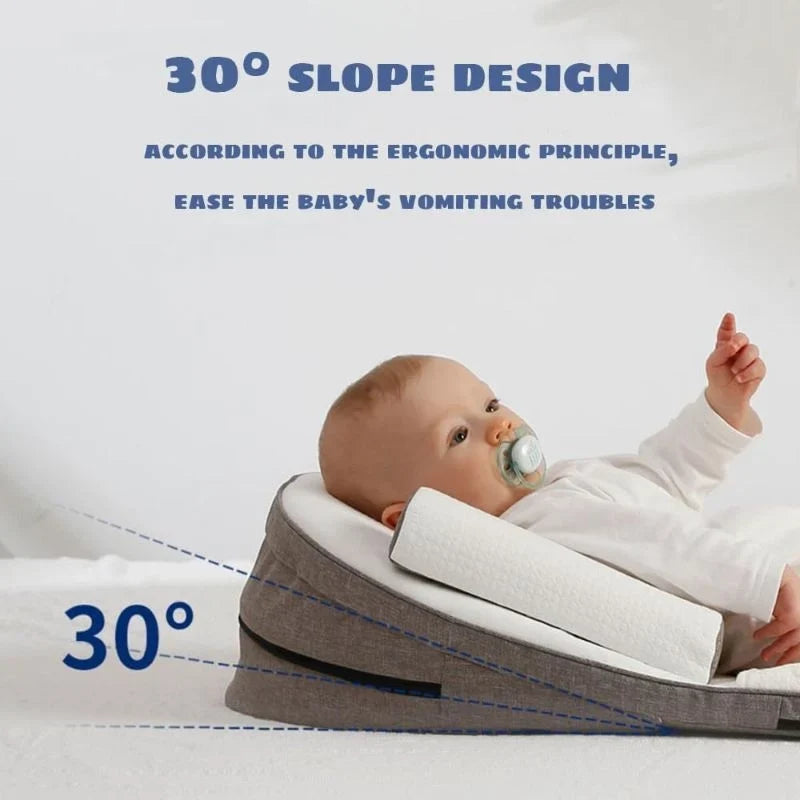 Antireflex babykussen wigvormig ter voorkoming van spugen reflux comfort nieuwgeboren slaapkussen rustgevend | Sulvida