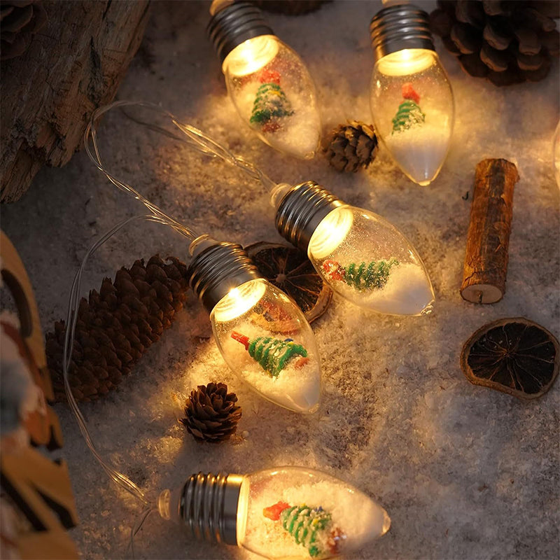 LED Lichtslinger Kerstfiguren met 10 Lampjes 1,5-2 Meter Kerstversiering Warmwit USB Sfeerverlichting Binnen | Sulvida