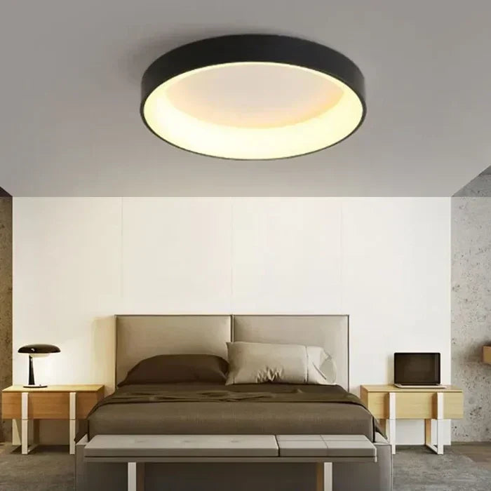 Scandinavische Ronde LED Plafondlamp – Minimalistisch Design met Dimbaar Sfeerlicht voor Woonkamer, Slaapkamer en Gang | Sulvida