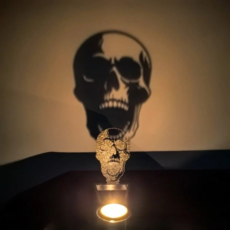 Kandelaar Metaal Zwart Sculptuur Halloween Decoratie Tafelkandelaar Sfeerlicht Woonkamer Sfeerverlichting | Sulvida
