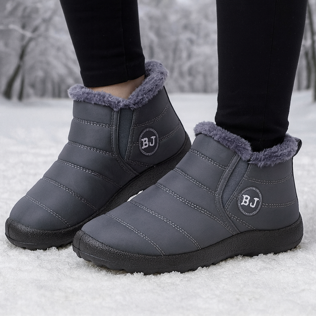 Waterdichte Dameslaarzen Winter Warm Gevoerd Platte Zool Comfortabel Wandelen Sneeuw Regen Outdoor Dames | Sulvida