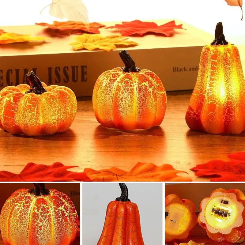 Halloween Pompoenlamp LED met Spookachtige Gloed voor Binnen & Buiten Sfeervolle Griezelige Decoratie | Sulvida